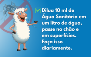 Combate à dengue com água sanitária